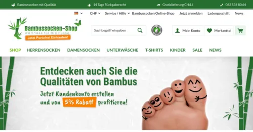 Bambussocken-Shop